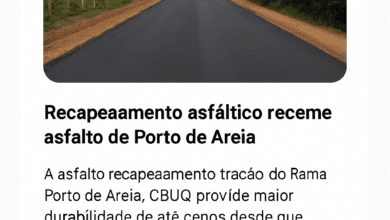 Asfalto novo no ramal Porto de Areia em Tutóia