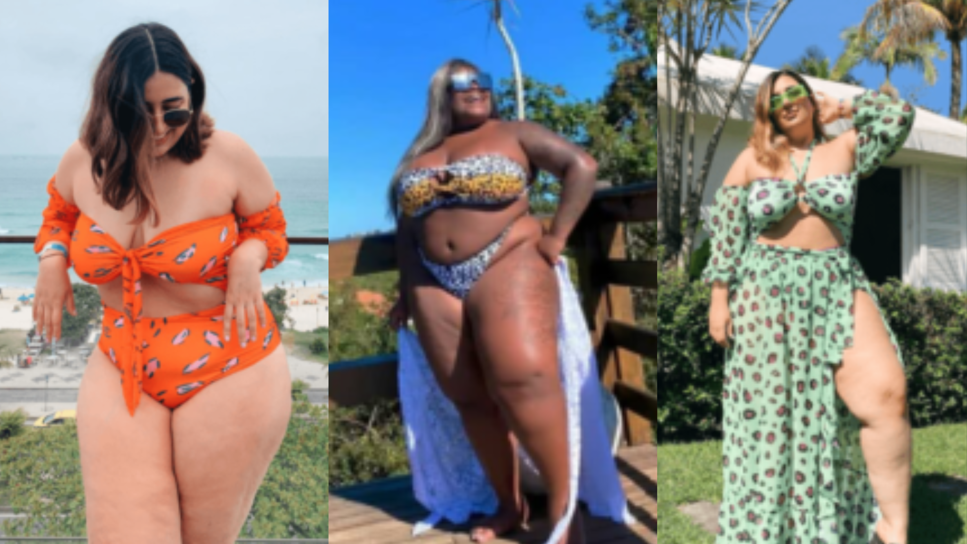 Três looks de moda praia (com estampas) para se inspirar no próximo verão