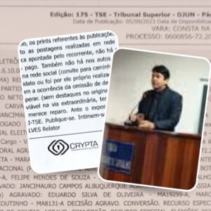 TSE garante vitória de Jancimauro contra Hilton Gonçalo, confirmando sua pré-candidatura pra 2024